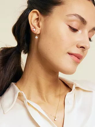 EDBLAD | Ohrringe CROWN HOOPS Gold | silber