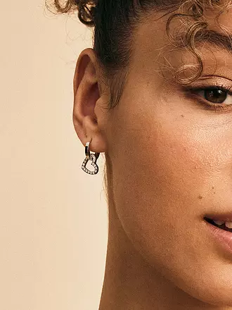 EDBLAD | Ohrringe ETERNAL HEART EARRING Steel | silber