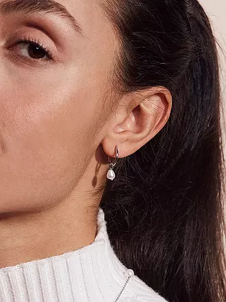EDBLAD | Ohrringe PERLA HOOPS Gold | silber