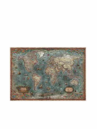 EDUCA | Antike Weltkarte 8000 Teile Puzzle | keine Farbe