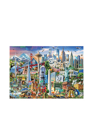 EDUCA | Puzzle - Wahrzeichen Amerika 1500 Teile | keine Farbe