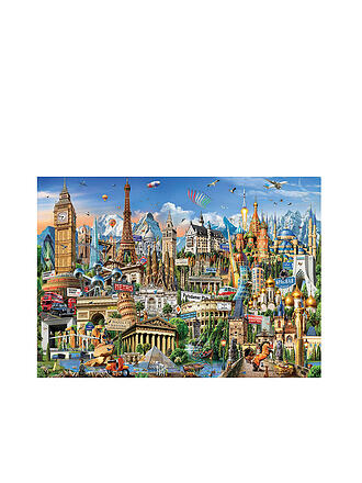 EDUCA | Wahrzeichen Europa 2000 Teile Puzzle | keine Farbe