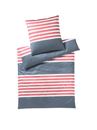 ELEGANTE | Batist Bettwäsche 140x200cm SUMMERSTRIPE Gelb-Bleu | hellblau
