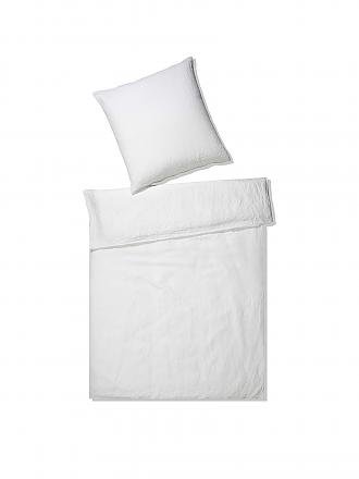 ELEGANTE | Halbleinen Bettwäsche Breeze 70x90cm/140x200cm Senf | weiss