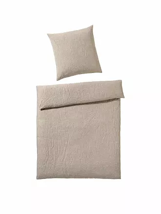 ELEGANTE | Halbleinen Bettwäsche Breeze 70x90cm/140x200cm Senf | braun