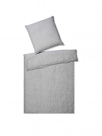 ELEGANTE | Halbleinen Bettwäsche Breeze 70x90cm/140x200cm Senf | silber