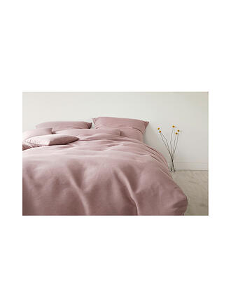 ELEGANTE | Halbleinen Bettwäsche Breeze 70x90cm/140x200cm Senf | rosa