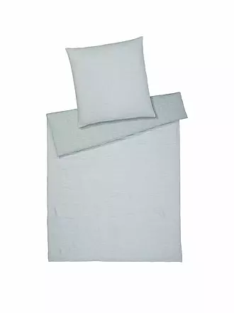 ELEGANTE | Halbleinen Bettwäsche Whisper 70x90cm / 140x200cm Puder | hellgrün