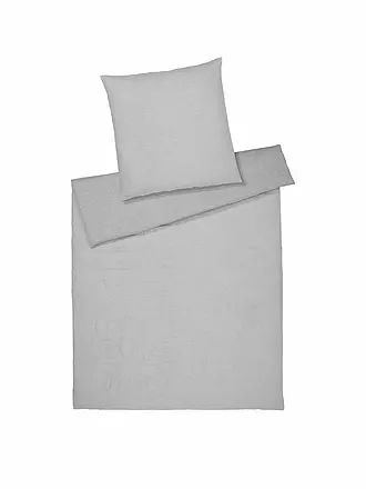 ELEGANTE | Halbleinen Bettwäsche Whisper 70x90cm / 140x200cm Puder | hellgrau