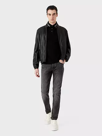 EMPORIO ARMANI | Lederjacke | blau