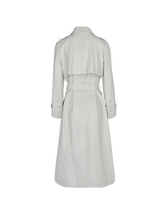EMPORIO ARMANI | Ledermantel | grau