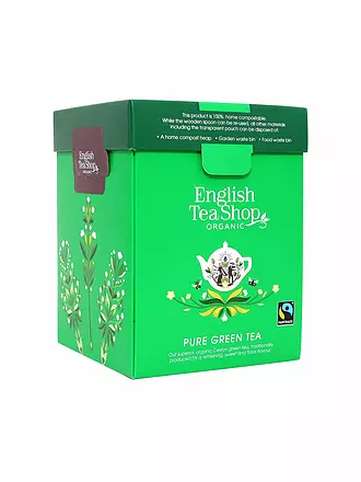 ENGLISH TEA SHOP | Grüner Tee Granatapfel, BIO Fairtrade, Loser Tee, 80g Box | bunt