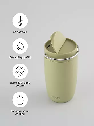 EQUA | Isolierbecher - Thermosbecher 0,3l EQUA CUP BUTTER | hellgrün