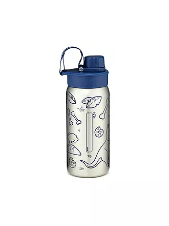 ERGOBAG | Edelstahl Trinkflasche 0,5L Black | blau