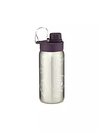 ERGOBAG | Edelstahl Trinkflasche 0,5L Black | lila