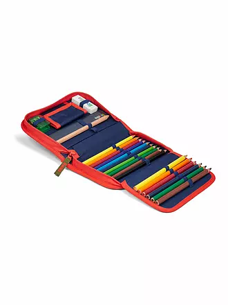 ERGOBAG | Federpenal - Schlamperbox Lumi FeuerspeiBär | olive