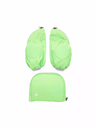 ERGOBAG | Fluo LED Seitentaschen Zip-Set Grün | hellgrün