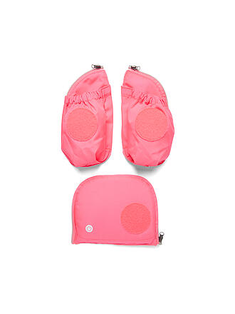 ERGOBAG | Fluo LED Seitentaschen Zip-Set Pink | hellgrün