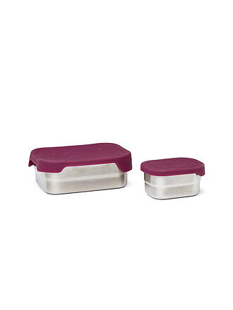 ERGOBAG | Frischhaltedose - Brotdose | silber