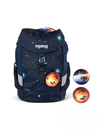 ERGOBAG | Kinder Rucksack Mini Galaxy - KoBärnikus | dunkelblau