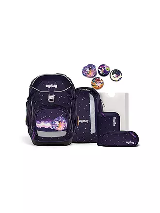 ERGOBAG | Schultasche Set 5tlg CUBO Flower PowBär | dunkelblau