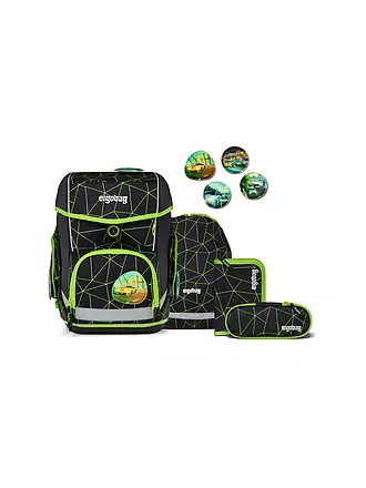 ERGOBAG | Schultasche Set 6tlg Pack Cybär Race | schwarz