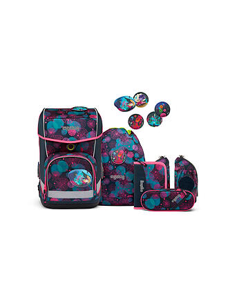 ERGOBAG | Schultaschen Set 5-tlg. Cubo Light - KorallBär | blau