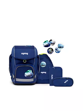 ERGOBAG | Schultaschen Set 5tlg CUBO - BärRex | blau