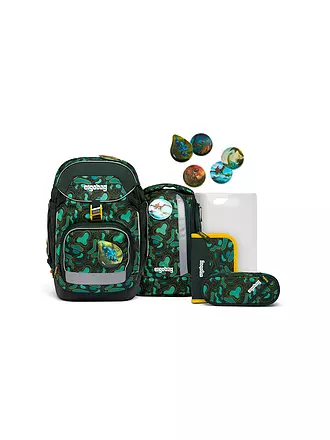 ERGOBAG | Schultaschen Set 6-tlg. Pack - TriBäratops | schwarz
