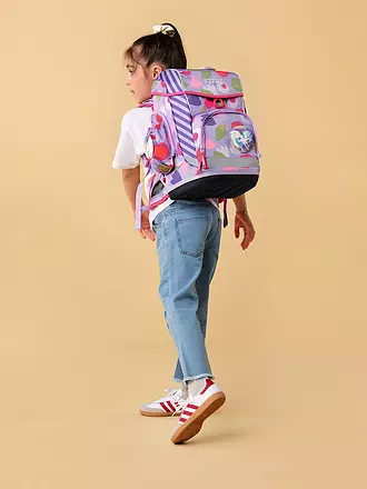 ERGOBAG | Schultaschen Set 6tlg CUBO LIGHT BlütenzauBär | lila