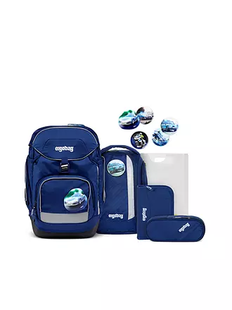 ERGOBAG | Schultaschen Set 6tlg PACK - BlaulichtBär | petrol