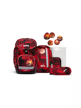 ERGOBAG | Schultaschen Set 6tlg PACK - TaekBärdo | rot