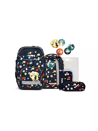 ERGOBAG | Schultaschen Set 6tlg PACK - TriBäratops | dunkelblau