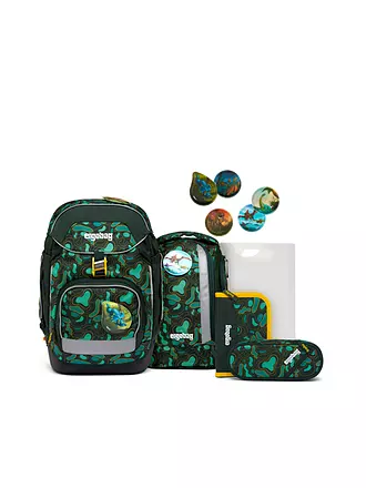ERGOBAG | Schultaschen Set 6tlg PACK - TriBäratops | koralle