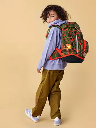 ERGOBAG | Schultaschen Set 6tlg. PACK FeuerspeiBär | olive