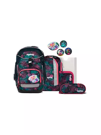 ERGOBAG | Schultaschen Set 6tlg. PACK KorallBär | dunkelblau