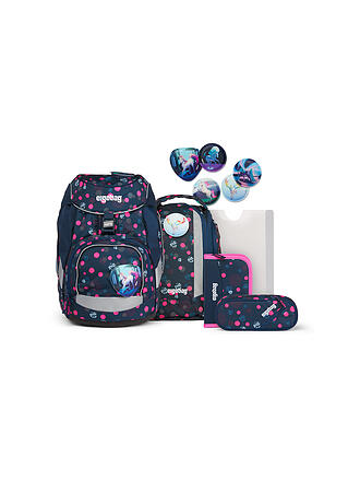 ERGOBAG | Schultaschen Set Pack 6 tlg Phantbärsiewelt | schwarz