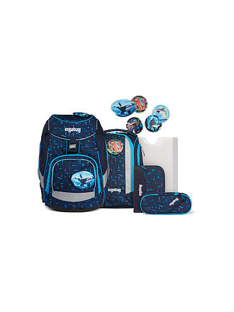ERGOBAG | Schultaschen Set Pack 6 tlg Tiefseetauchbär | blau
