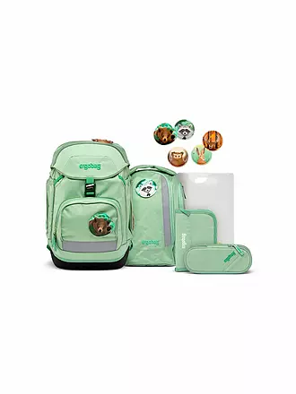 ERGOBAG | Schultaschen-Set 6-tlg. Pack - WaldBärwohner | hellgrün
