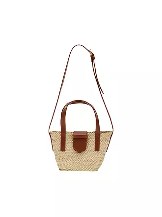 ESPADRIJ L'ORIGINALE | Tasche - Umhängetasche PALM BASKET LUXE | beige