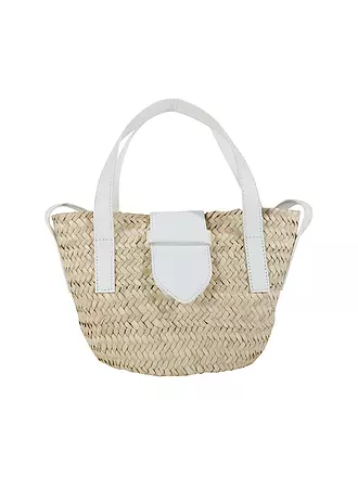 ESPADRIJ L'ORIGINALE | Tasche - Umhängetasche PALM BASKET LUXE | weiss