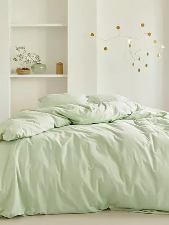 ESSENZA | Renforce-Bettwäsche Guy 70x90cm / 140x200cm Pistache | hellblau