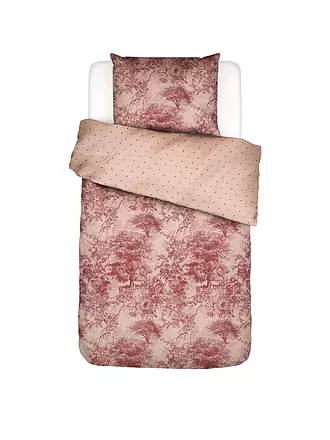 ESSENZA | Satin Bettwäsche 70x90cm / 140x200cm Aurelie Vanilla | pink