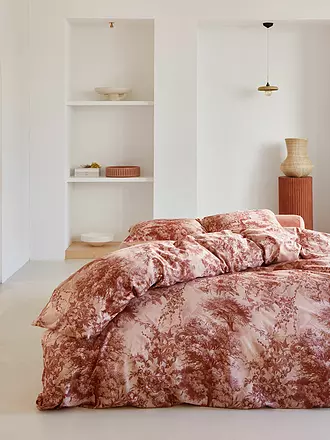 ESSENZA | Satin Bettwäsche 70x90cm / 140x200cm Aurelie Vanilla | pink