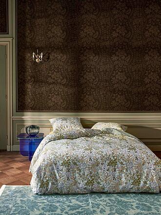 ESSENZA | Satin Bettwäsche 70x90cm / 140x200cm Ophelia Hazy Blue | Camel