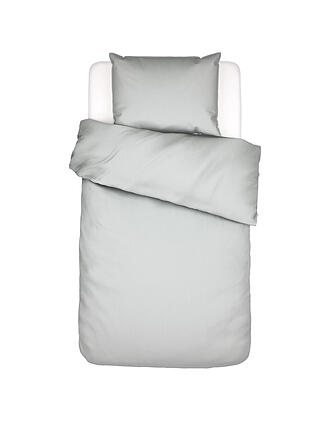 ESSENZA | Satin Bettwäsche 70x90cm/140x200cm Minte Oyster | grau