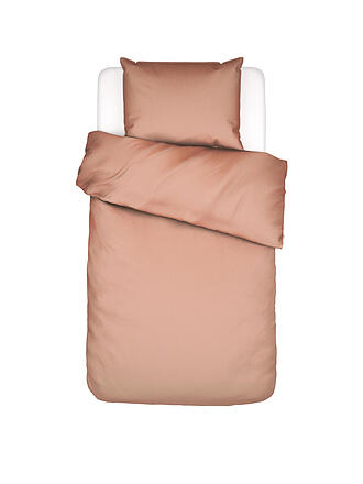 ESSENZA | Satin Bettwäsche 70x90cm/140x200cm Minte Oyster | koralle