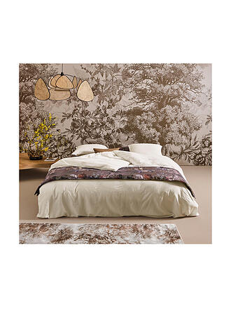 ESSENZA | Satin Bettwäsche 70x90cm/140x200cm Minte Oyster | orange