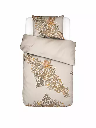 ESSENZA | Satin Bettwäsche AMELIE 70x90cm/140x200cm Midnight Swim | beige
