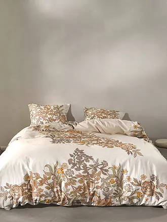 ESSENZA | Satin Bettwäsche AMELIE 70x90cm/140x200cm Midnight Swim | beige
